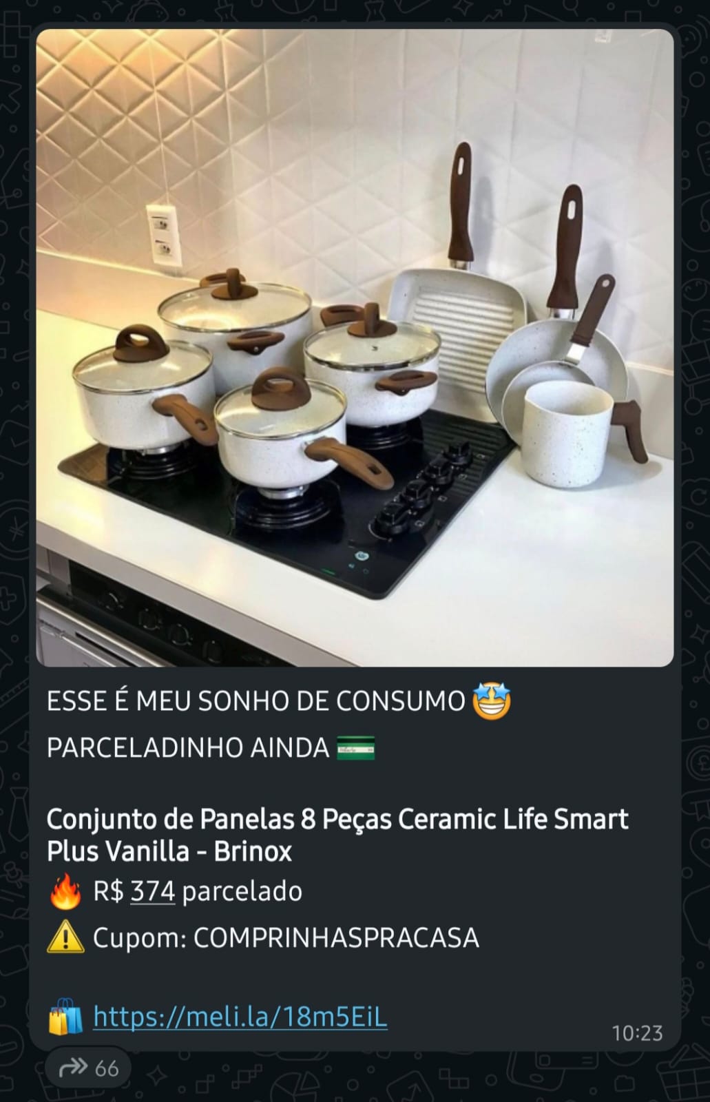 Oferta real publicada no grupo Meguis Indica 1