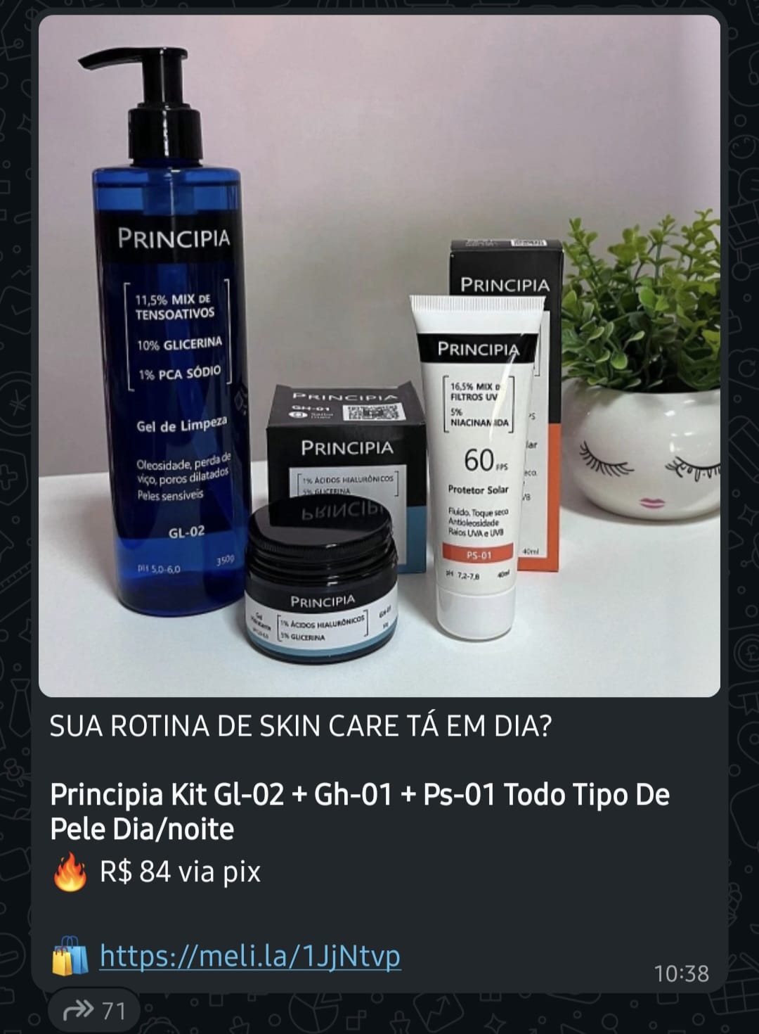 Oferta real publicada no grupo Meguis Indica 3